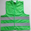 Green children reflective safety vest